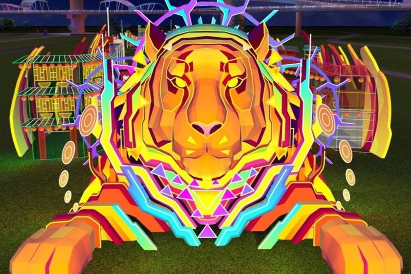 新北燈會初四燈場要你 虎 看 大師陳祖榮打造主燈虎身長達1米 高度達8米 風傳媒