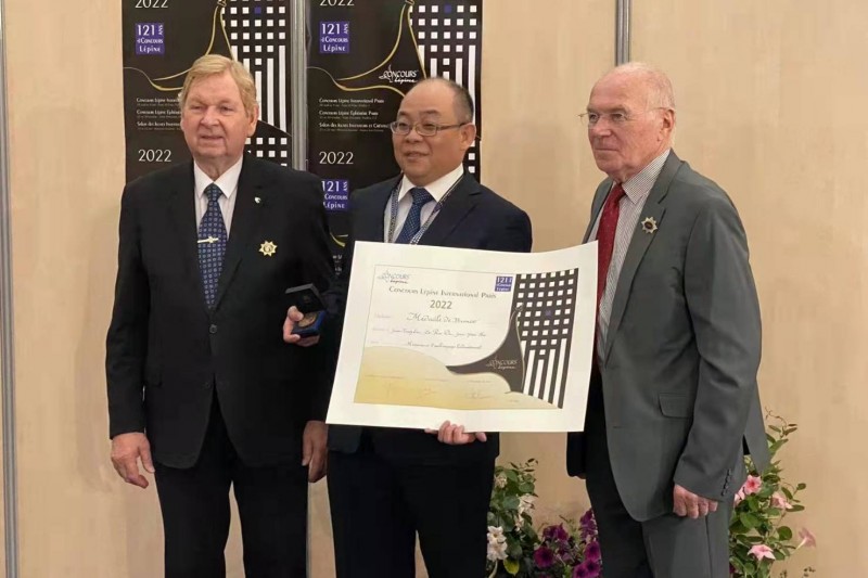 北市府補助的耀主科技榮獲2022年第121屆巴黎國際發明展金牌。(圖/臺北市政府產業發展局提供)
