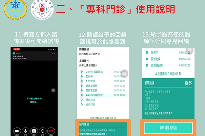 在談完後還可看到醫師提到回饋。(圖/衛福部提供) 在談完後還可看到醫師提到回饋。(圖/衛福部提供)