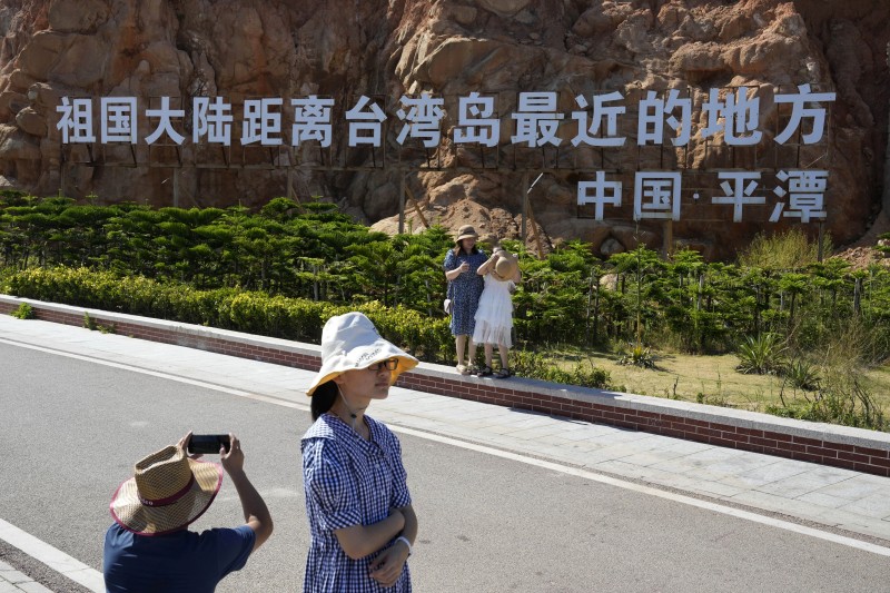 平潭位於台灣海峽西岸，是中國距離台灣最近的海島，至台灣新竹僅140公里。（AP）