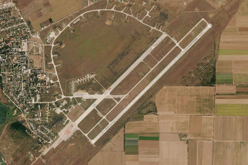 烏克蘭空軍說,有九架俄羅斯戰機在8月9日的克里米亞空軍基地爆炸中被摧毀。(美聯社) 烏克蘭空軍說,有九架俄羅斯戰機在8月9日的克里米亞空軍基地爆炸中被摧毀。(美聯社)