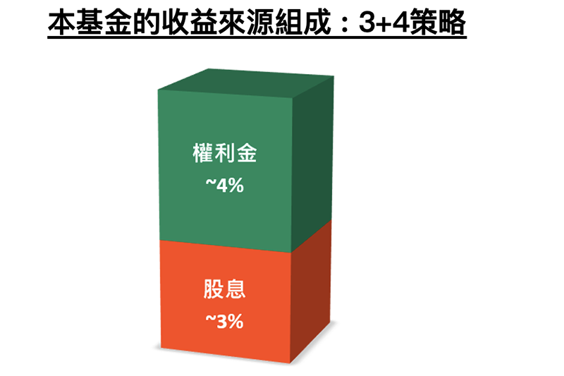 資料來源：貝萊德；2022/5/31。以上圖像僅供舉例說明之用。本文所提及之有價證券及其衍生之金融工具僅供舉例說明之用，不代表任何金融商品之推介或建議，亦不代表基金未來投資。本基金之衍生性金融商品投資策略，包括賣出短期選擇權買權操作，與其他股票型基金特性不