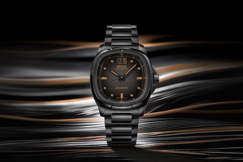 黑x 橘」不羈的撞色風格引領新時尚｜MIDO 推出全新Multifort TV Big