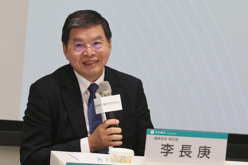 國泰金控總經理李長庚4日出席永續金融先行者聯盟第二屆成果發表記者會。（柯承惠攝）