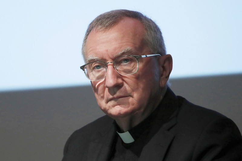 2020年10月3日。枢机主教帕洛林(Pietro Parolin)在义大利米兰出席了天主教传教士抵达中国150周年的义大利宗教团体会议。 (AP) 2020年10月3日。枢机主教帕洛林(Pietro Parolin)在义大利米兰出席了天主教传教士抵达中国150周年的义大利宗教团体会议。 (AP)