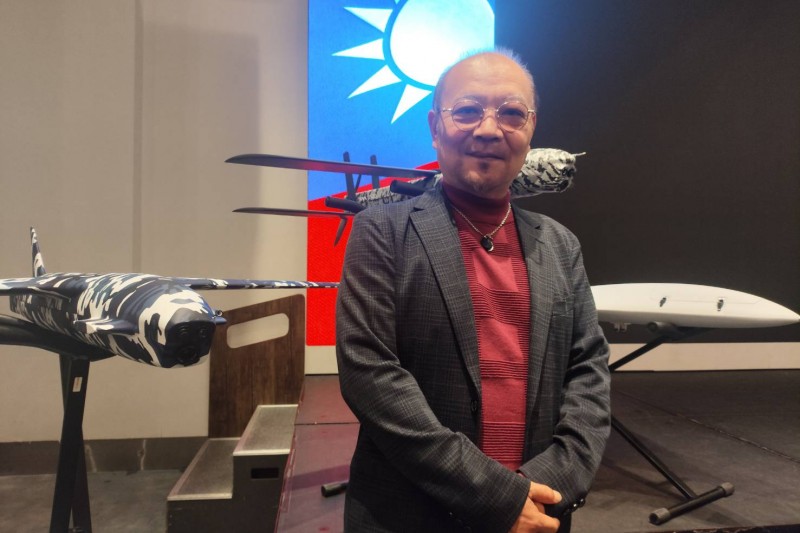 無人機國家隊領頭羊銘旺科技董事長周維昆。(圖/鄧亦涵攝) 無人機國家隊領頭羊銘旺科技董事長周維昆。(圖/鄧亦涵攝)