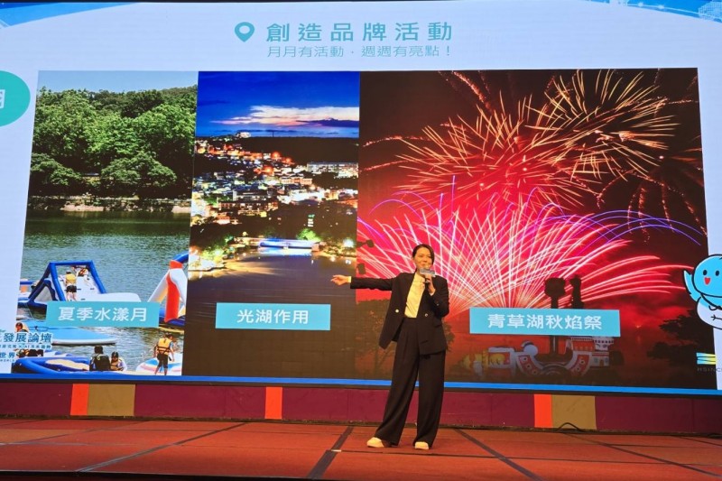 市長高虹安表示，竹市2025年全年旅遊人次已突破1,847萬，旅宿業客房住用率更達到67.03%，位居全國第二。（圖／鄧亦涵攝）