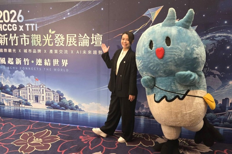 市長高虹安強調，竹市打造的不只是科技城市，更是一座兼具文化、風景、美食與生活溫度的「剛剛好的城市」。（圖／鄧亦涵攝）