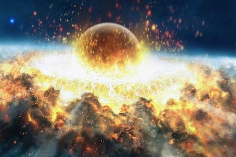 小行星撞地球,碎石化身生命太空船(取自網路)