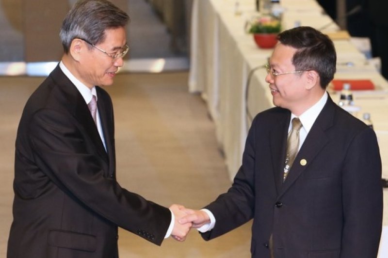 原定7日舉行的王張會,因復航空難,決定推遲。(資料照片,吳逸驊攝)