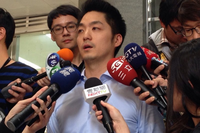 蔣孝嚴之子、執業律師蔣萬安登記國民黨立委初選,將挑戰現任立委羅淑蕾。(羅暐智攝)