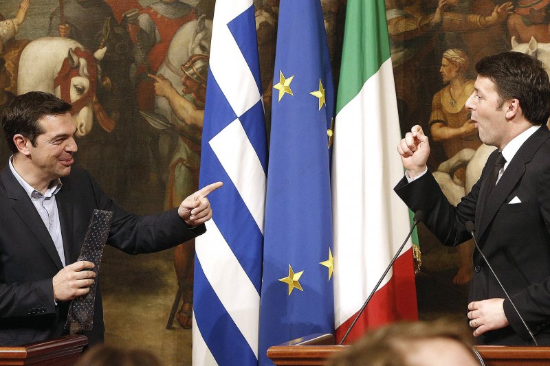 齊普拉斯出訪義大利 APTOPIX Italy Greece_Yen.jpg