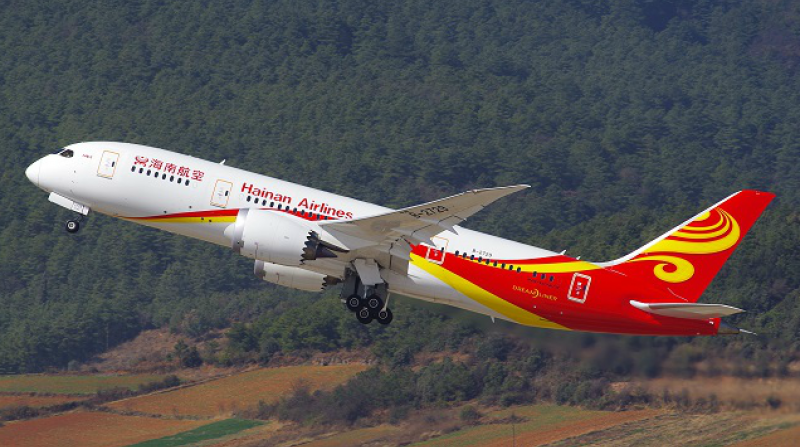 海南航空的波音787。(波音中國網站) 海南航空的波音787。(波音中國網站)