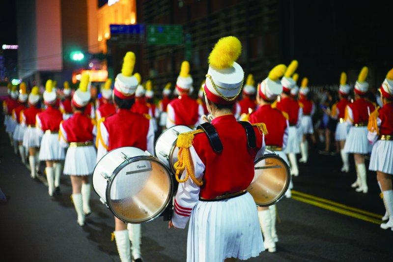 中元祭07_基隆各級學校學生，積極投入中元祭活動（林煜幃攝影）