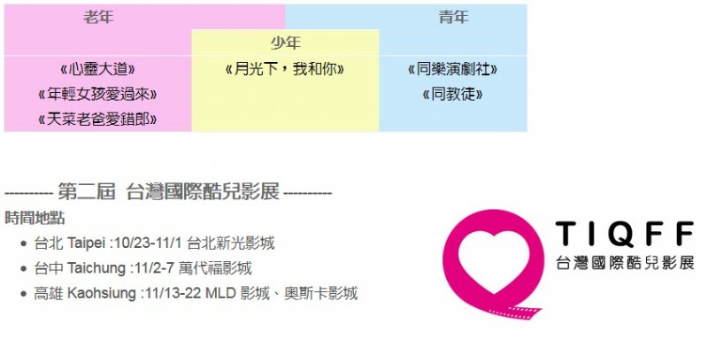 台灣國際酷兒影展(影展官網) 台灣國際酷兒影展(影展官網)