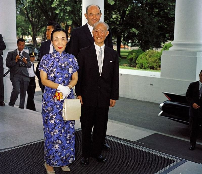 1961年7月訪問美國時,陳誠伉儷之合影。(維基百科) 1961年7月訪問美國時,陳誠伉儷之合影。(維基百科)