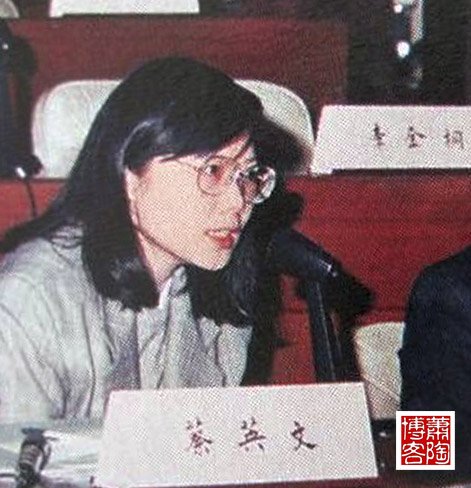 曾任法學教授的蔡英文。(取自蕭陶博客) 曾任法學教授的蔡英文。(取自蕭陶博客)