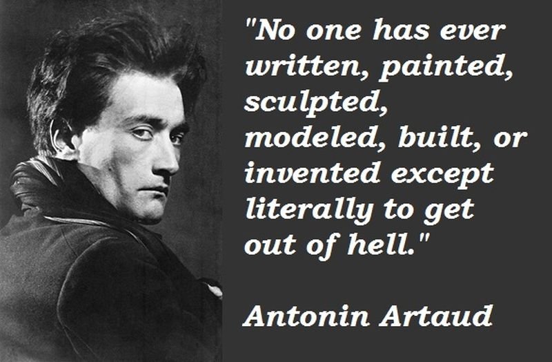 亞陶(亦譯:安托南·阿爾托,Antonin Artaud,1896~1948,法國詩人、演員和戲劇理論家,他提出「殘酷戲劇」的概念。 亞陶(亦譯:安托南·阿爾托,Antonin Artaud,1896~1948,法國詩人、演員和戲劇理論家,他提出「殘酷戲劇」的概念。