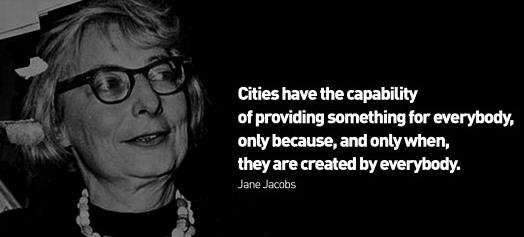 Jane Jacobs在《偉大美利堅城市的誕生與衰亡》一書中所深切期許的,把城蓋好,把人留下。(作者提供) Jane Jacobs在《偉大美利堅城市的誕生與衰亡》一書中所深切期許的,把城蓋好,把人留下。(作者提供)