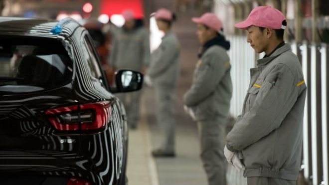製造業下滑是中國經濟增速放緩的重要原因之一。(BBC中文網) 製造業下滑是中國經濟增速放緩的重要原因之一。(BBC中文網)