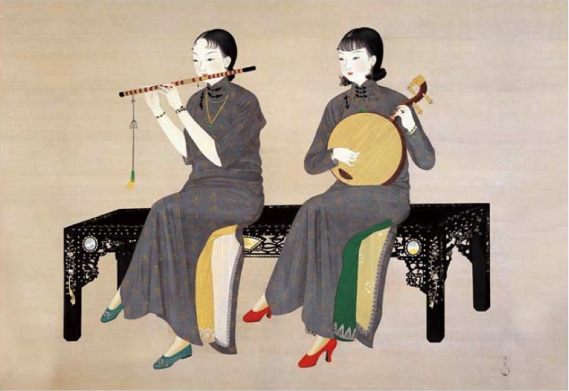 陳進,《合奏》,1934 (圖片:國立歷史博物館) 陳進,《合奏》,1934 (圖片:國立歷史博物館)