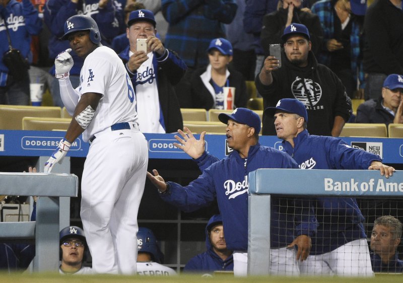 道奇Yasiel Puig。(美聯社) 道奇Yasiel Puig。(美聯社)