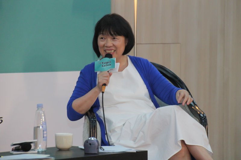 龍應台主持 台灣未來 老卜怎麼看 卜睿哲演講。(王德為攝) 龍應台主持 台灣未來 老卜怎麼看 卜睿哲演講。(王德為攝)