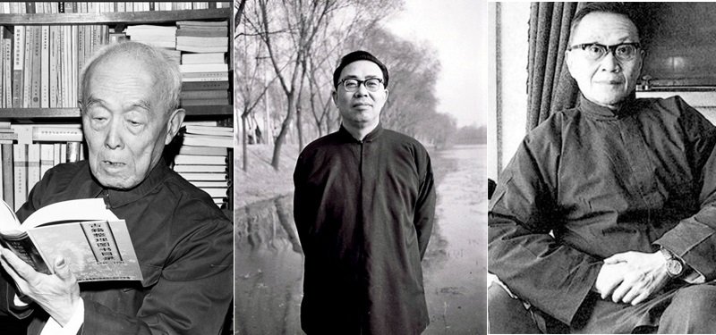 左起:季羡林、李慎之、王元化 左起:季羡林、李慎之、王元化