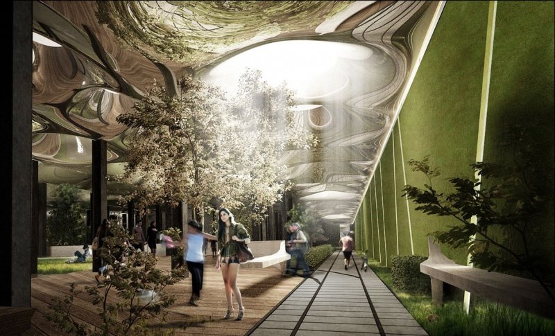 紐約市由廢棄電車站改建成的「低線公園」（Lowline Park），是全世界第一座地下公園（TheLowline@Wikipedia / CC BY-SA 3.0）