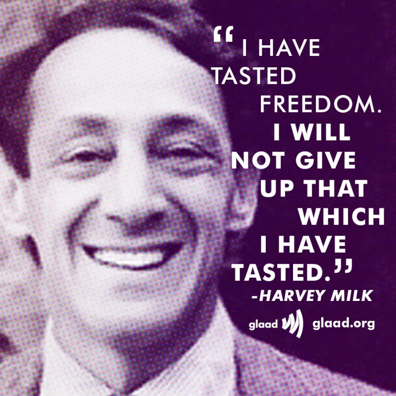 美國同志平權運動鬥士米爾克(Harvey Milk)(取自網路) 美國同志平權運動鬥士米爾克(Harvey Milk)(取自網路)