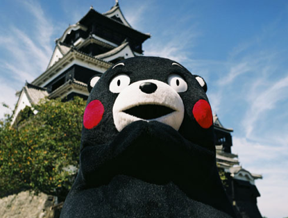 日本人氣吉祥物熊本熊。 日本人氣吉祥物熊本熊。