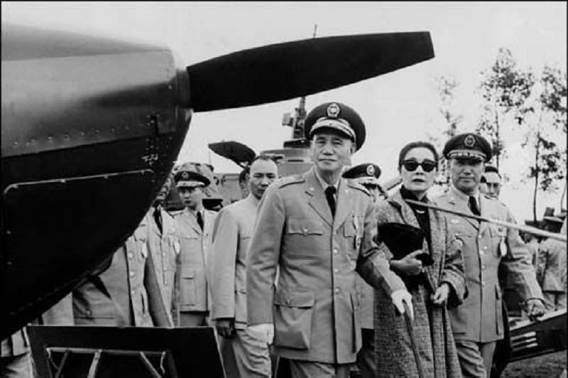 1961年蔣介石在台灣。 1961年蔣介石在台灣。