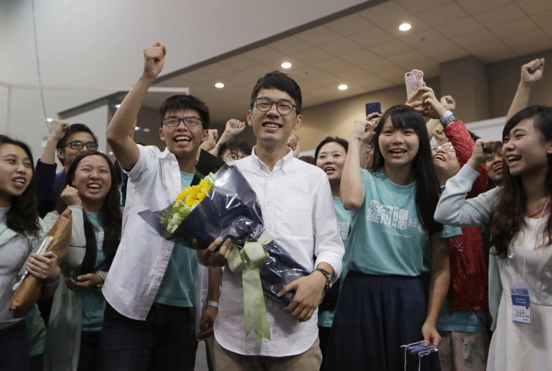 香港立法會選舉本土派當選人羅冠聰(AP) 香港立法會選舉本土派當選人羅冠聰(AP)