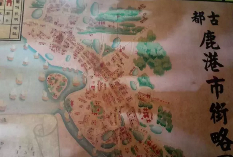 鹿港老街地圖。(丁香結翻攝) 鹿港老街地圖。(丁香結翻攝)