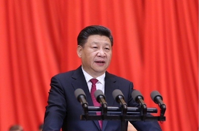 中國國家主席習近平在共產黨創黨九十五周年大會上呼籲黨人「不忘初心」。(新華社) 中國國家主席習近平在共產黨創黨九十五周年大會上呼籲黨人「不忘初心」。(新華社)