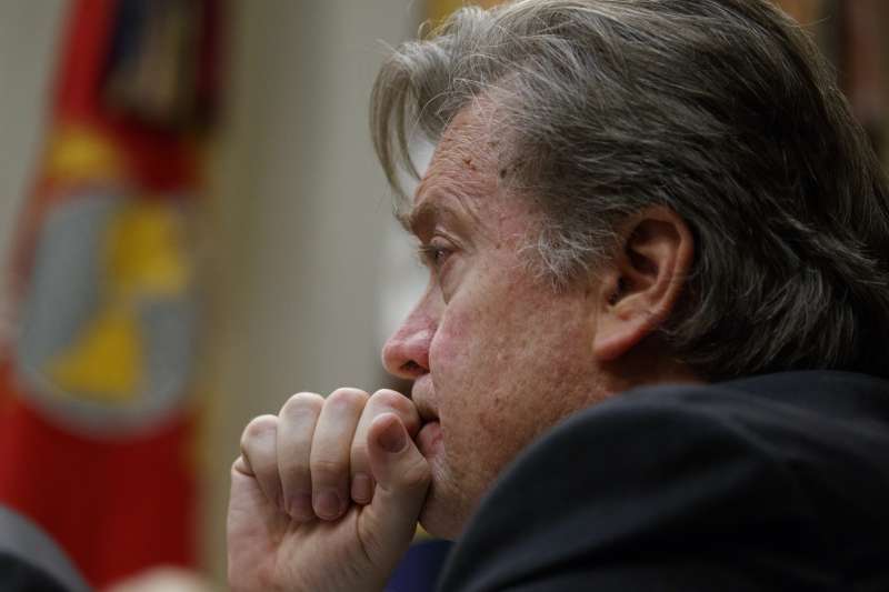 白宮策略長巴農(Steve Bannon)(AP) 白宮策略長巴農(Steve Bannon)(AP)
