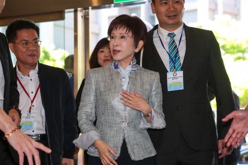 20170429-國民黨主席洪秀柱29日出席「106年中國國民黨主席選舉電視政見會」。(顏麟宇攝) 20170429-國民黨主席洪秀柱29日出席「106年中國國民黨主席選舉電視政見會」。(顏麟宇攝)