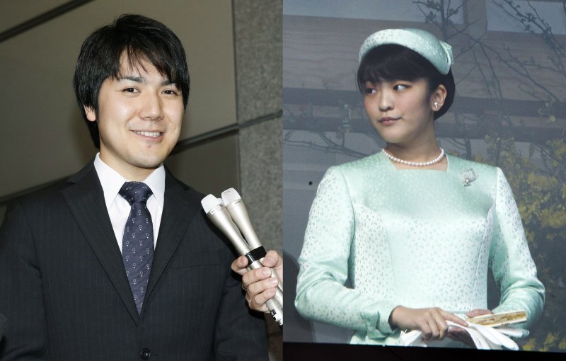 日本明仁天皇的長孫女真子公主與未婚夫小室圭(AP) 日本明仁天皇的長孫女真子公主與未婚夫小室圭(AP)
