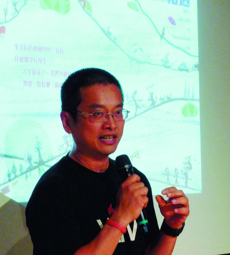 陳允中是馬來西亞華人,在香港教書,投入香港社會運動。(郭宏治攝) 陳允中是馬來西亞華人,在香港教書,投入香港社會運動。(郭宏治攝)