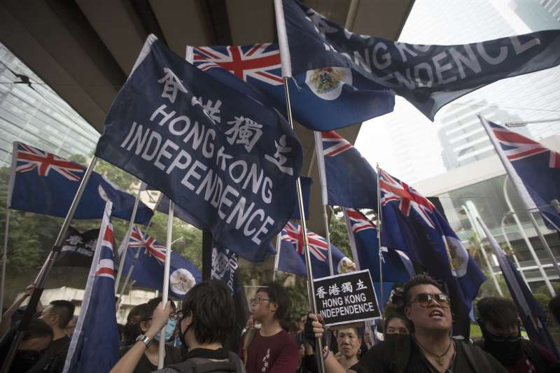 香港獨立和台灣獨立議題,哪個對中國造成的威脅較大?(AP) 香港獨立和台灣獨立哪個會實現?(AP)