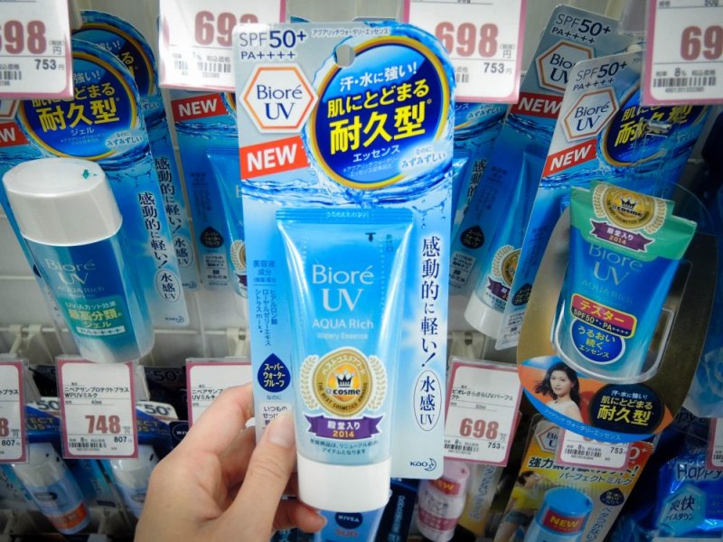 BIORE UV AQUA RICH 防水耐久型防曬乳（圖/Fast Japan提供）