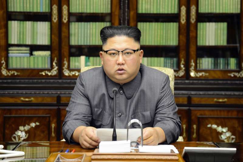 2017年9月21日,北韓最高領導人金正恩發表聲明譴責美國總統川普。(AP) 2017年9月21日,北韓最高領導人金正恩發表聲明譴責美國總統川普。(AP)