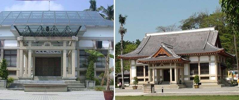 高雄縣時期武德殿第一次整修(左),高雄市時期武德殿整修為原貌(右)。(王繼強提供) 高雄縣時期武德殿第一次整修(左),高雄市時期武德殿整修為原貌(右)。(王繼強提供)