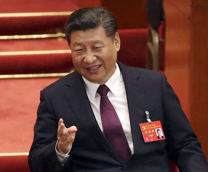 2017年10月19日,中共十九大進入第二天議程,總書記習近平(AP) 2017年10月19日,中共十九大進入第二天議程,總書記習近平(AP)