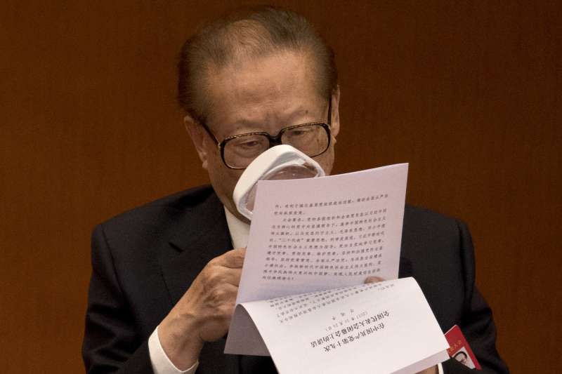 中共十九大,2017年10月24日閉幕,江澤民(AP) 中共十九大,2017年10月24日閉幕,江澤民(AP)