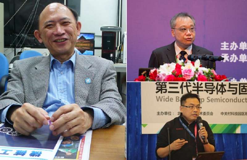 三位獲得長江學者的台灣教授,范光照(左,台大機械系電子報)、李篤中(右上,海峽兩岸大學論壇)、郭浩中(右下,中國半導體照明網)。 三位獲得長江學者的台灣教授,范光照(左,台大機械系電子報)、李篤中(右上,海峽兩岸大學論壇)、郭浩中(右下,中國半導體照明網)。