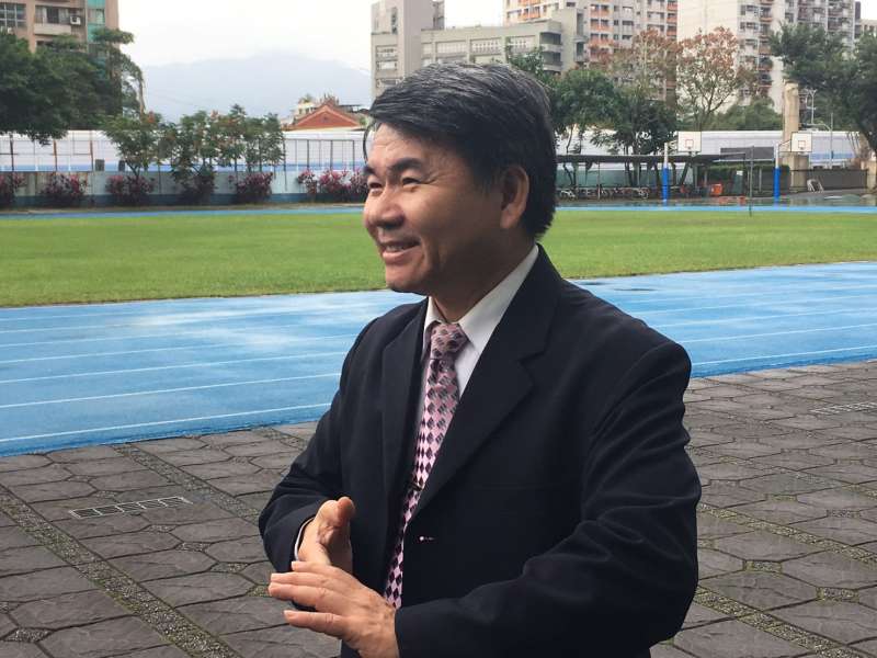 校長謝金城本來基於安全考量不願答應辦這個活動,後來反而成了最支持的人。(圖/鐘敏瑜攝) 校長謝金城本來基於安全考量不願答應辦這個活動,後來反而成了最支持的人。(圖/鐘敏瑜攝)