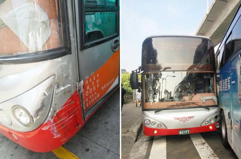 桃園客運周鴻俊肇事畫面(周鴻俊提供) 桃園客運周鴻俊肇事畫面(周鴻俊提供)