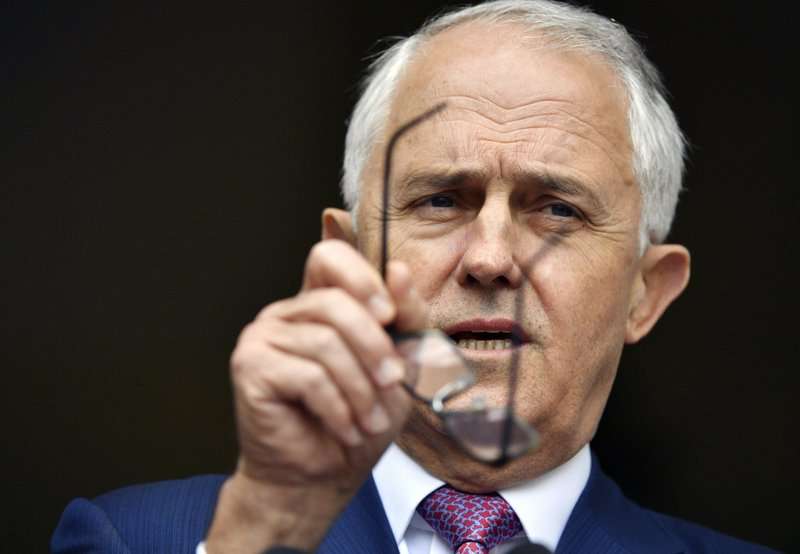 澳洲總理滕博(Malcolm Turnbull)(美聯社) 澳洲總理滕博(Malcolm Turnbull)(美聯社)
