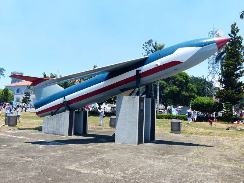 展示於台南空軍基地的屠牛士飛彈。(取自維基百科) 展示於台南空軍基地的屠牛士飛彈。(取自維基百科)